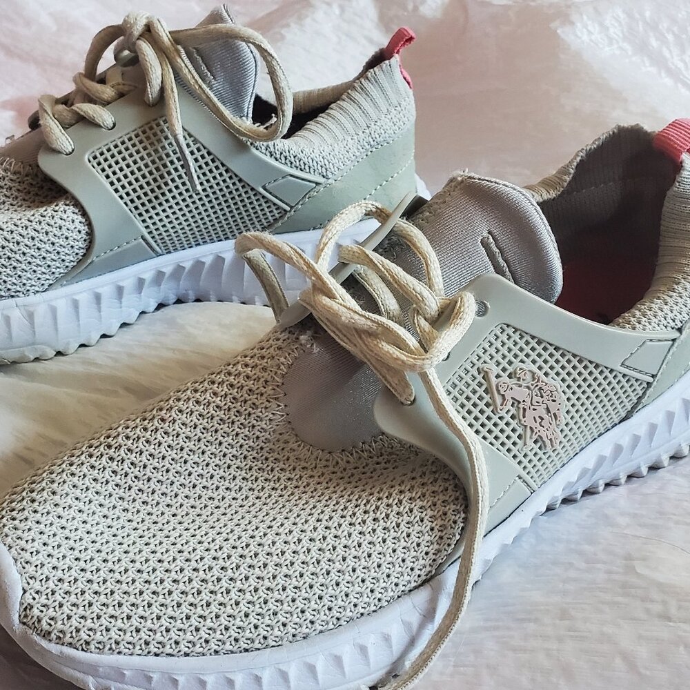 US Polo Assn. Pink athletic sneakers US Sz 3 M kids